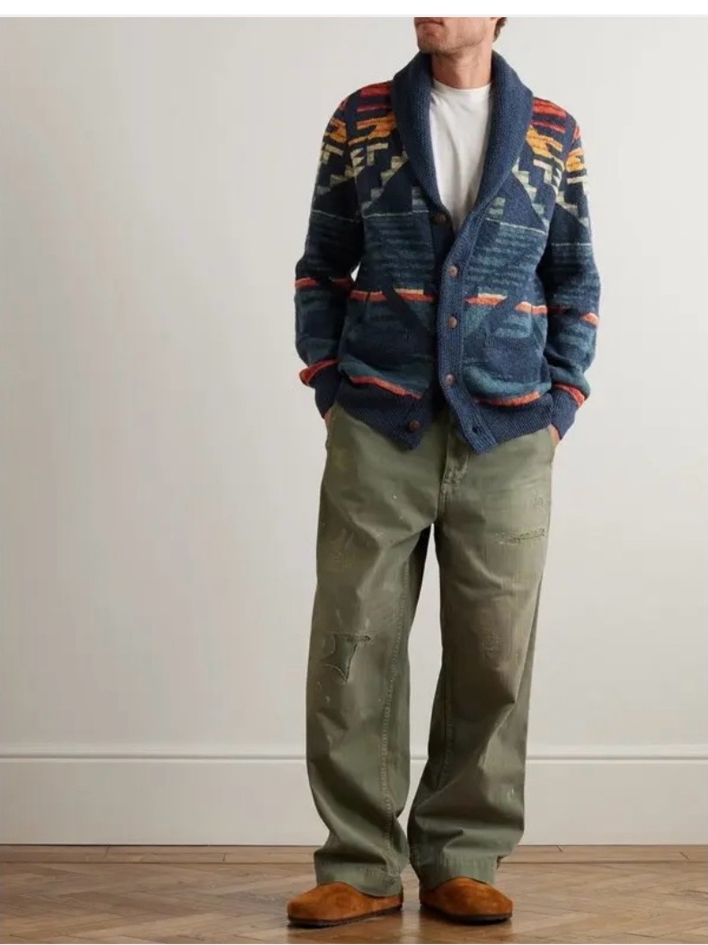 Faherty Thunder Voice shawl collar cardigan